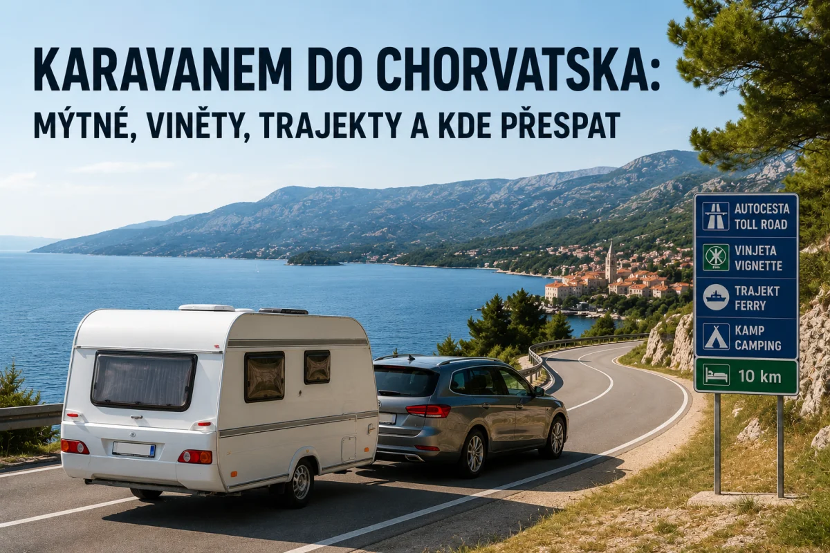 Karavanom do Chorvátska: známky, mýto, trajekty a vodičák B+E