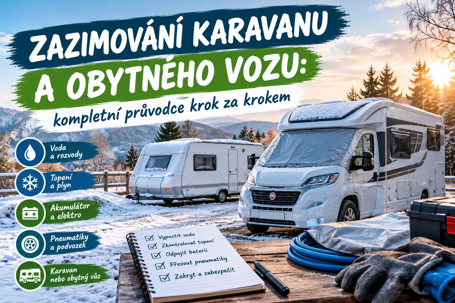 Zazimovanie karavanu a obytného auta: kompletný sprievodca krok za krokom