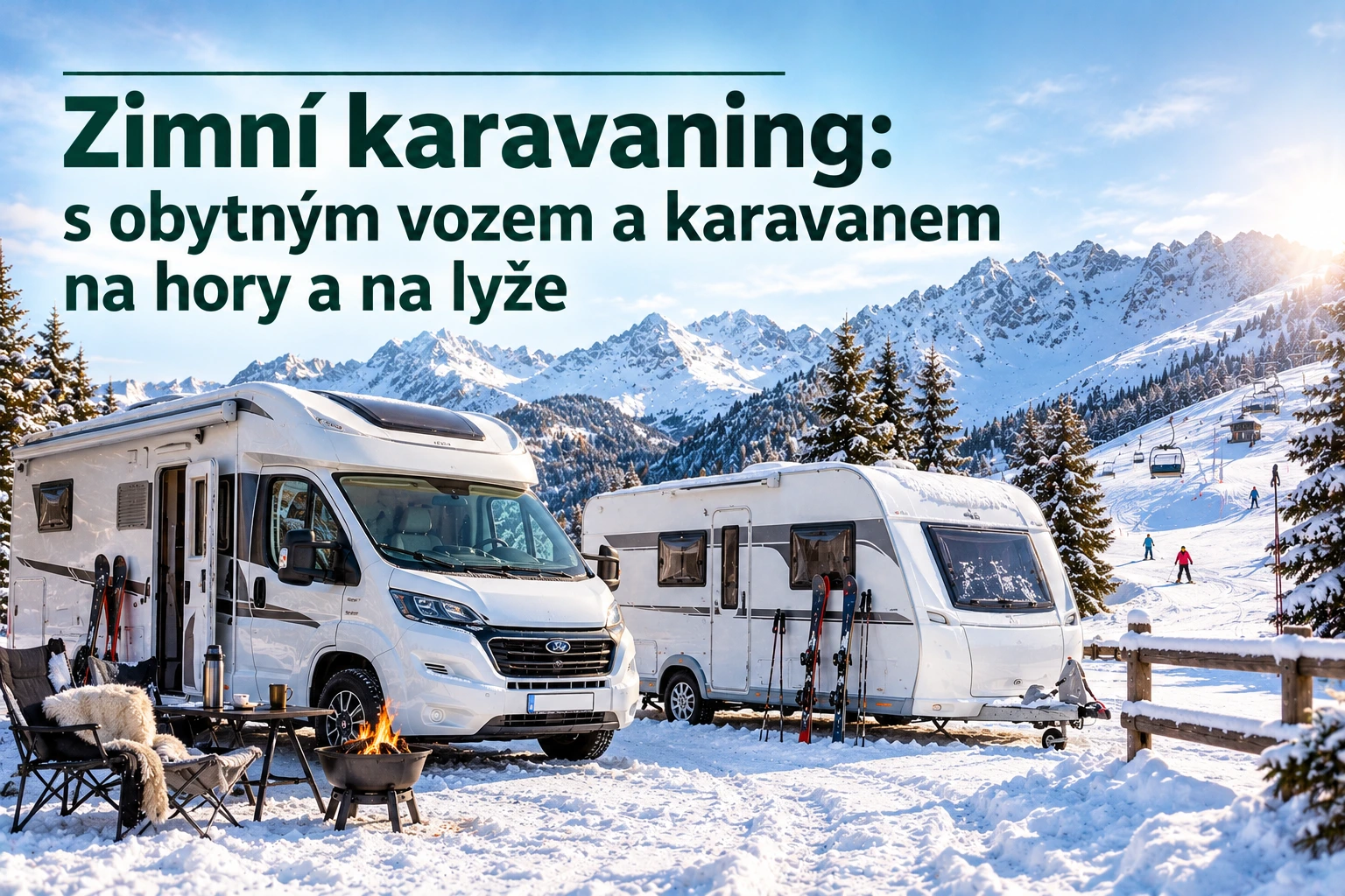 Zimný karavaning: s obytným autom a karavanom na hory a na lyže