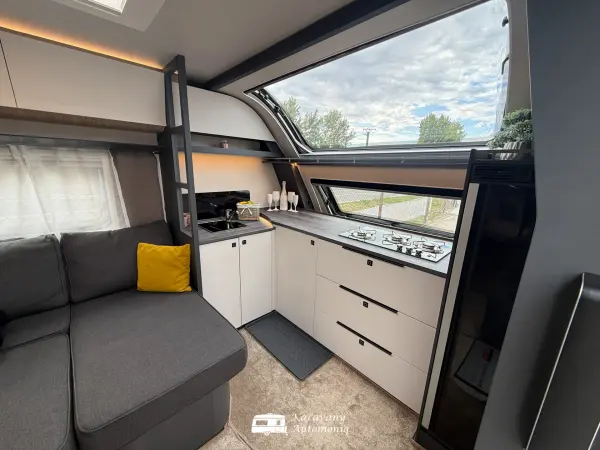 Hobby Maxia 660 WQM Plná výbava, Mover, El. nohy, Solar, Menič, Klíma, TV, Citywasser - fotografie 4