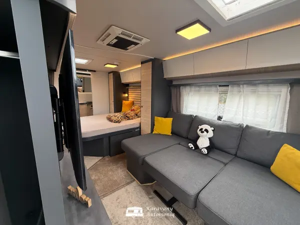 Hobby Maxia 660 WQM Plná výbava, Mover, El. nohy, Solar, Menič, Klíma, TV, Citywasser - fotografie 5