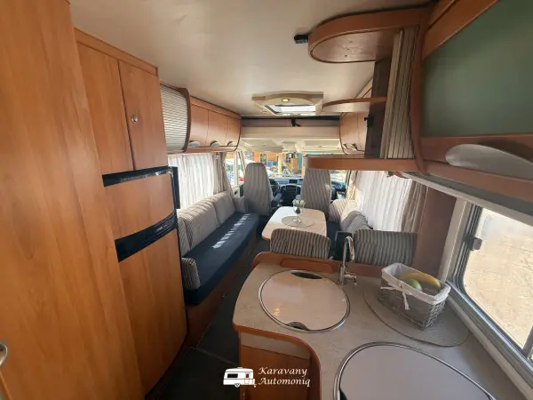 Hymer B 544 Fiat 2x Klíma, Solar, Ťažné, Sat + TV, Nosič - fotografie 7