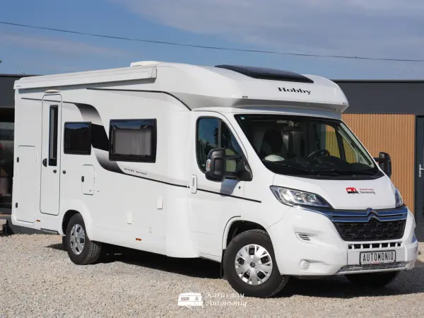 Hobby T65 HKM Optima Ontour Citroen Plná výbava, Klíma, Solar, Markíza, Nosič, Menič, TV, Kemping set - Hobby 2022